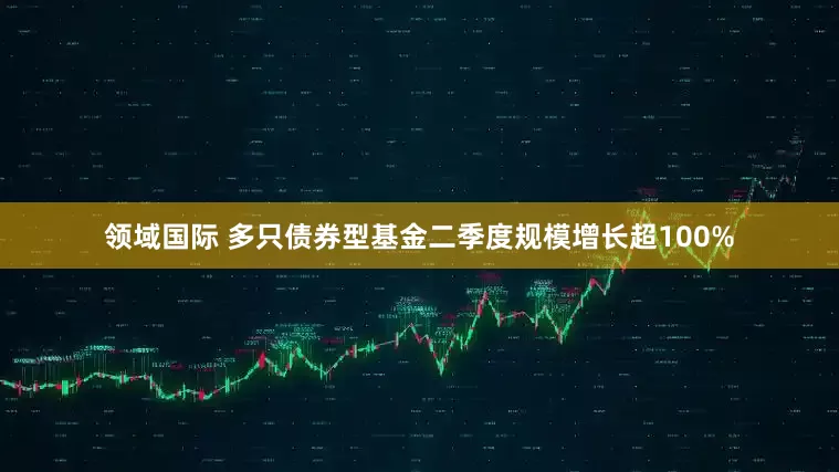 领域国际 多只债券型基金二季度规模增长超100%