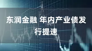 东润金融 年内产业债发行提速